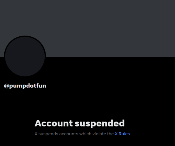 X accounts tied to Pump.fun, ElizaOS, and GMGN suspended
