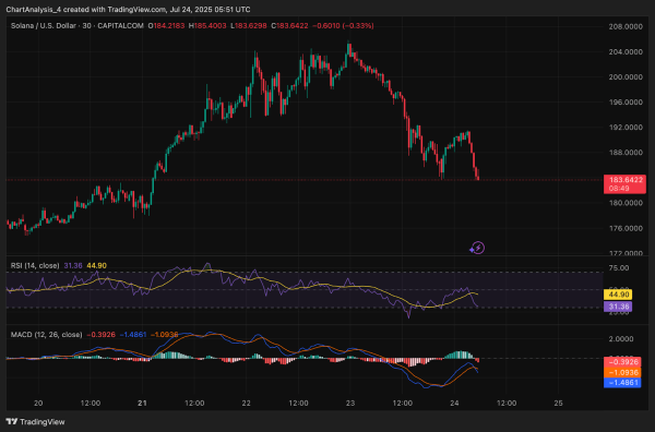 Solana (SOL) Price Prediction for July 25