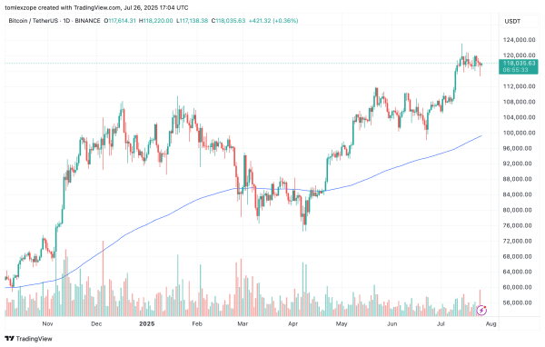 Bitcoin Price Could Still Tumble Down To $109,000 — This Chart Pattern Suggests So