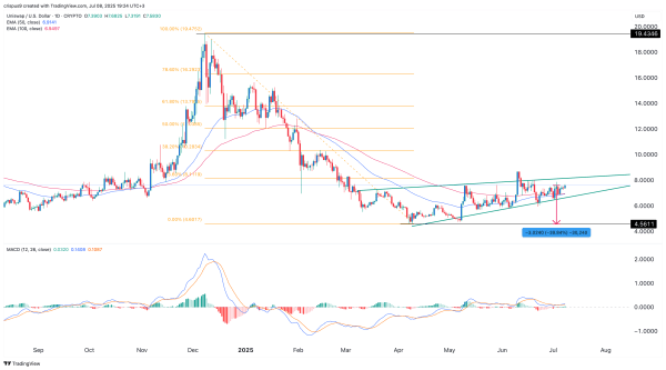 Uniswap price at risk as a rare pattern forms amid whale buying