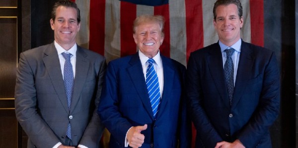 Bitcoin Billionaire Winklevoss Bros Back Trump Sons’ Crypto Miner