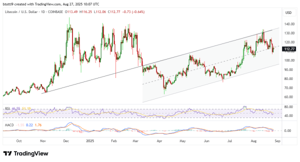 Litecoin price forecast: what next as LTC drops to key support?