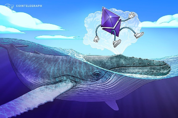Ether ‘mega whales’ continue buying through weekend dip