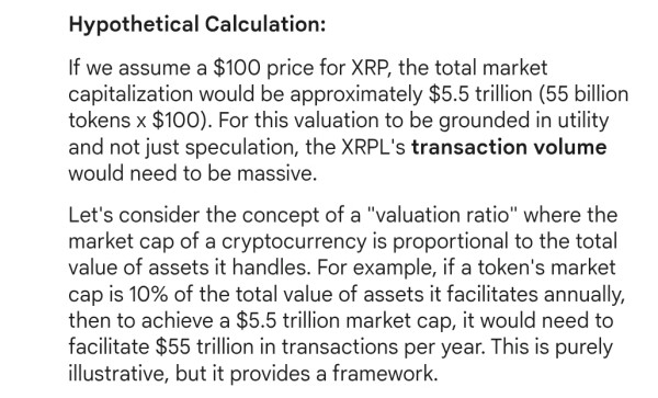 Here’s Volume Needed for XRP to Hit $100 as Expert Links XRP Value to XRPL Activity
