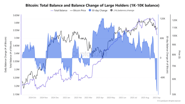 Bitcoin whales dump 115,000 BTC in biggest sell-off since mid-2022 Bitcoin whales dump 115,000 BTC in biggest sell-off since mid-2022