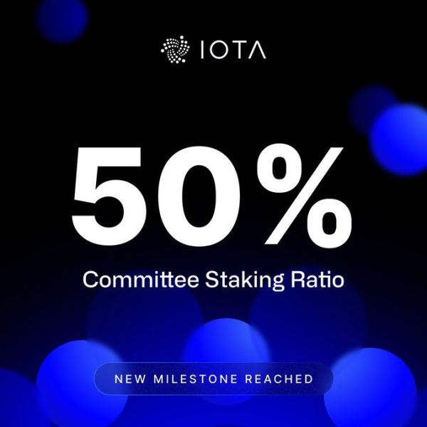 IOTA price soars as network staking ratio hits 50% milestone