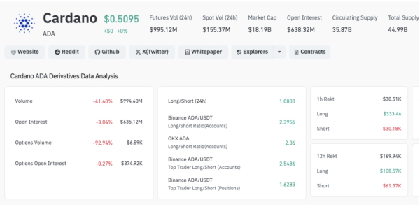 Hoskinson’s Backing of American Bitcoin Triggers Mixed ADA Market Reaction