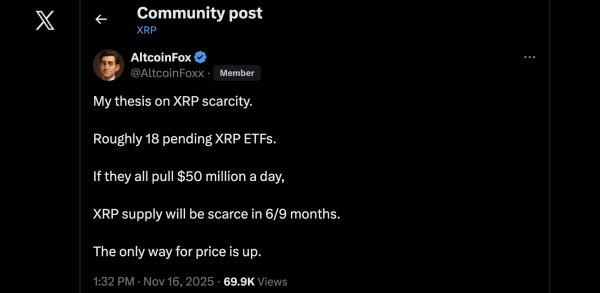 Long-Term Bitcoin Vendor Predicts When XRP Supply Will Decline and Price Could Rise